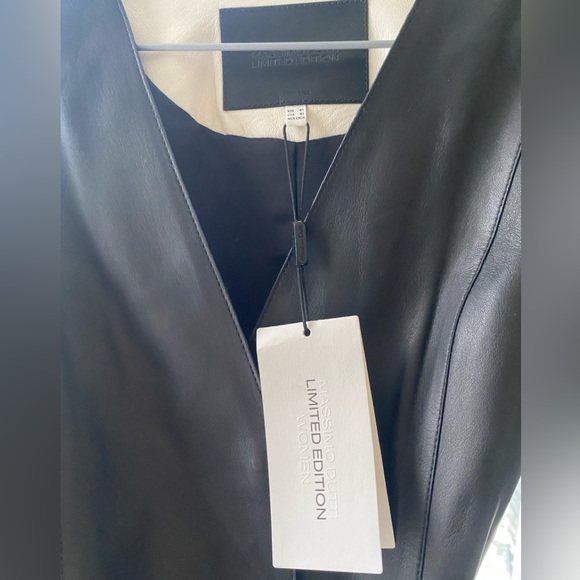 Massimo dutti [Limited edition] Nappa leather Jacket with drawstrings - Picture 3 of 3